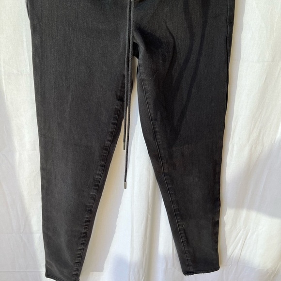 American Eagle Outfitters 360 Next Level Stretch Lace Up Denim Jean in Black - Picture 14 of 16